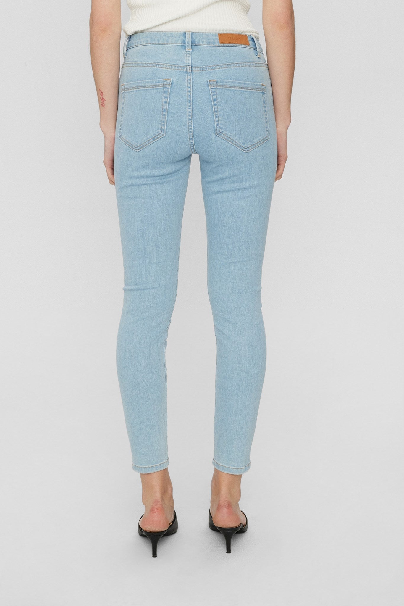 
                  
                    NUSIDNEY Light Blue Denim Cropped Jeans - Pulz Jeans
                  
                