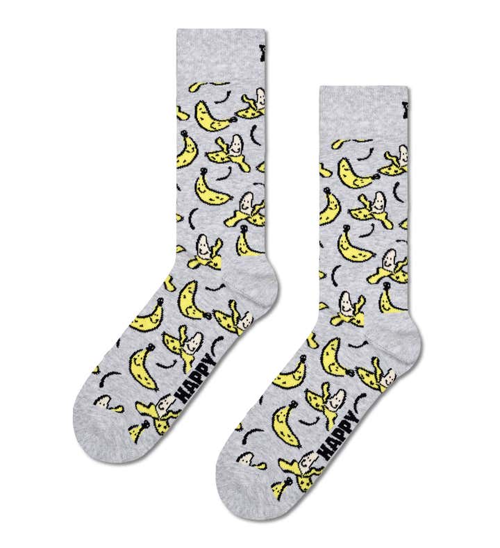 Light Grey Banana Socks