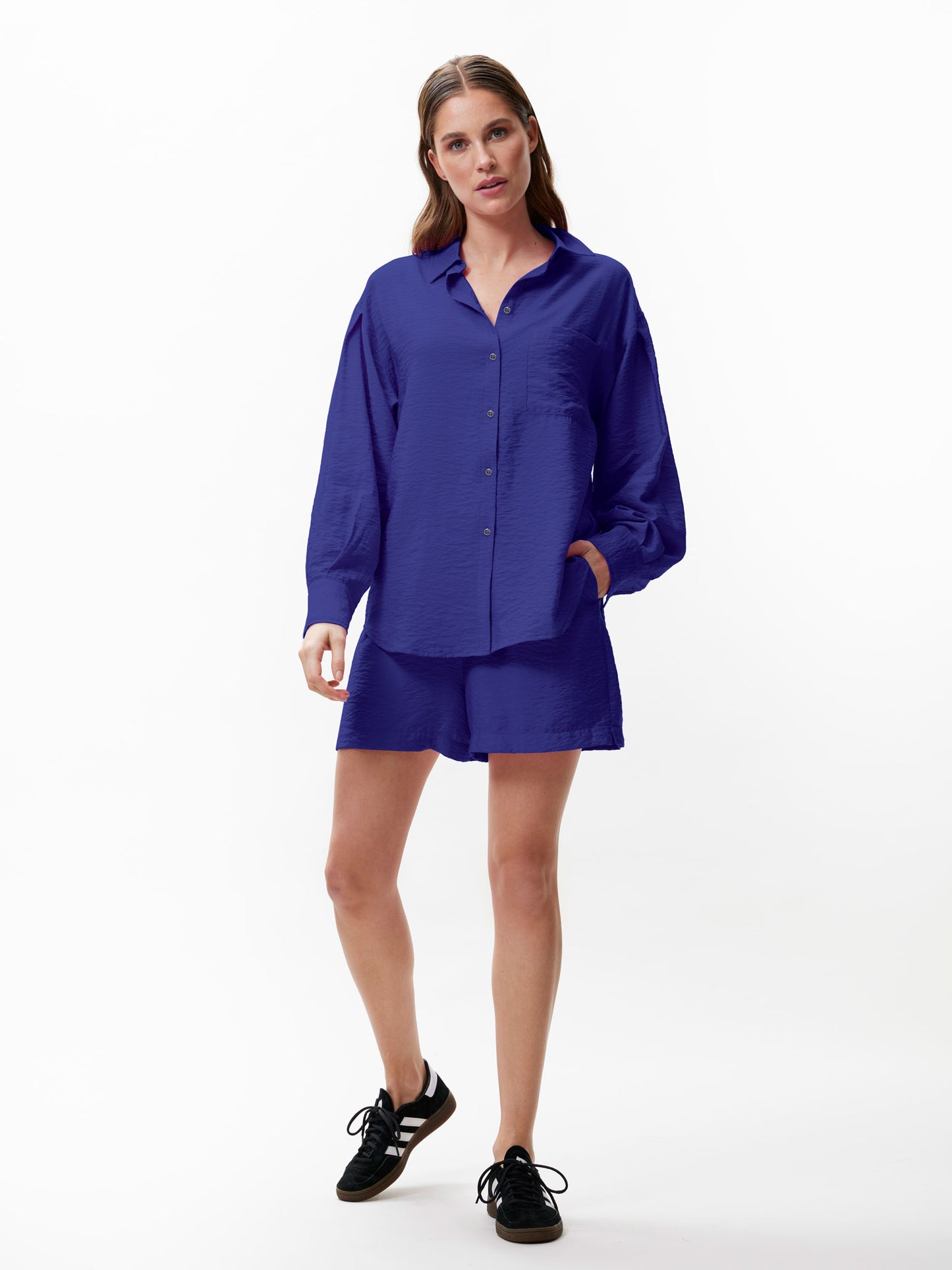 
                  
                    Ultra Marine Relaxed Structured Blouse
                  
                