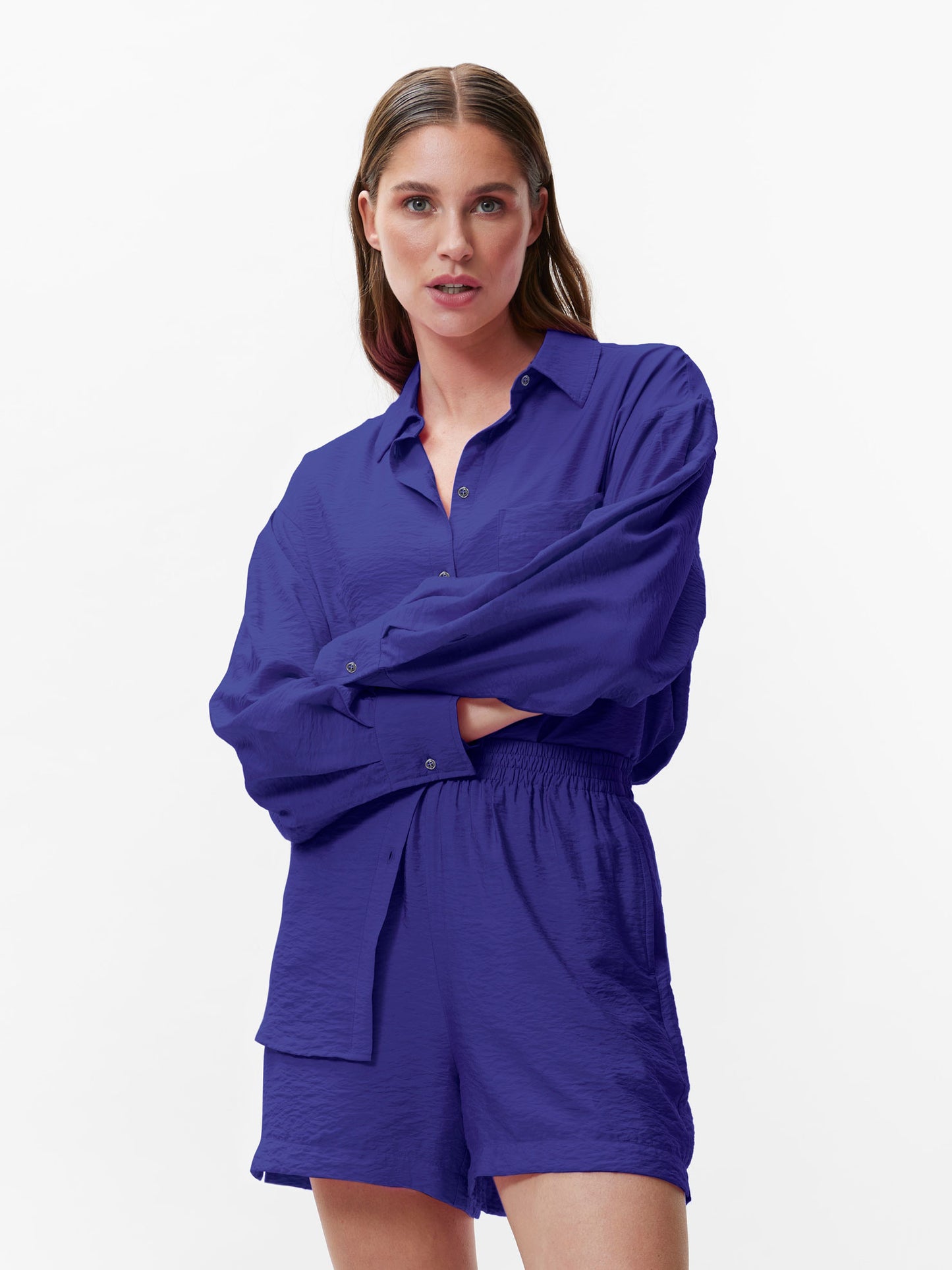 
                  
                    Ultra Marine Relaxed Structured Blouse
                  
                