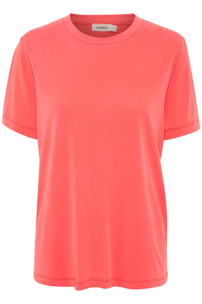 
                  
                    SLCOLUMBINE Hot Coral Loose Fit T-Shirt
                  
                