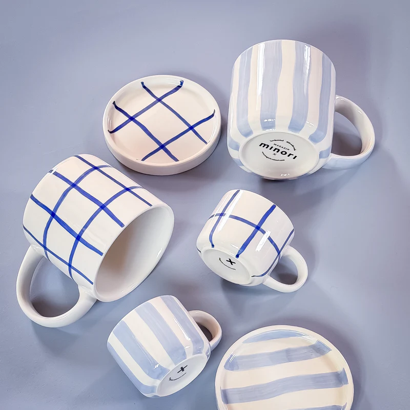 vintage tassen Becher / Tasse mit Floral-Muster Füllvolumen:95 ml