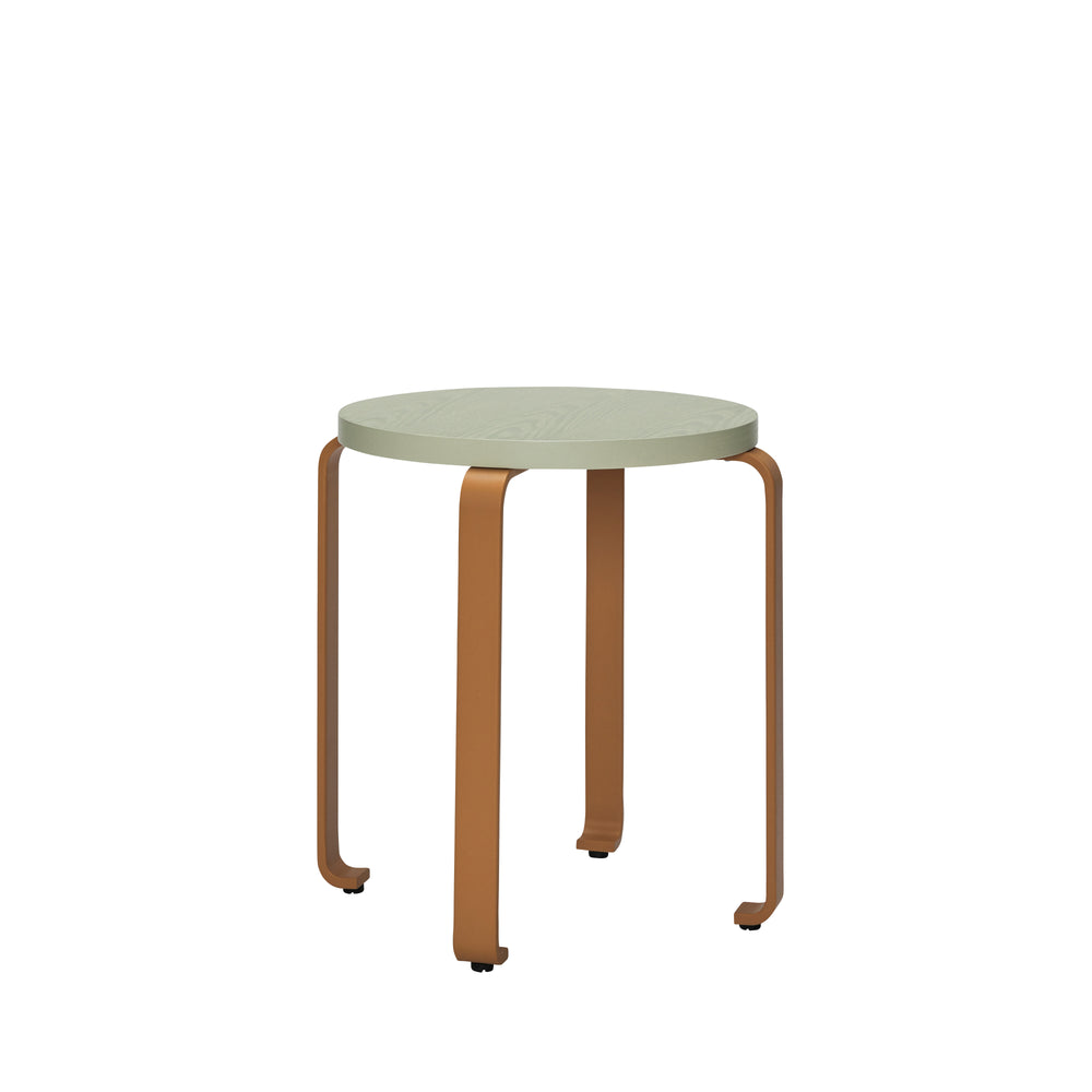 Light Green Orange Smile Stool
