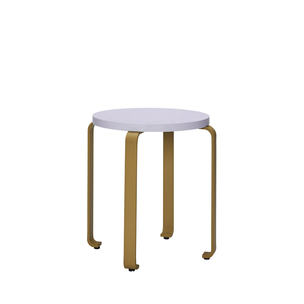 Lavender Khaki Smile Stool