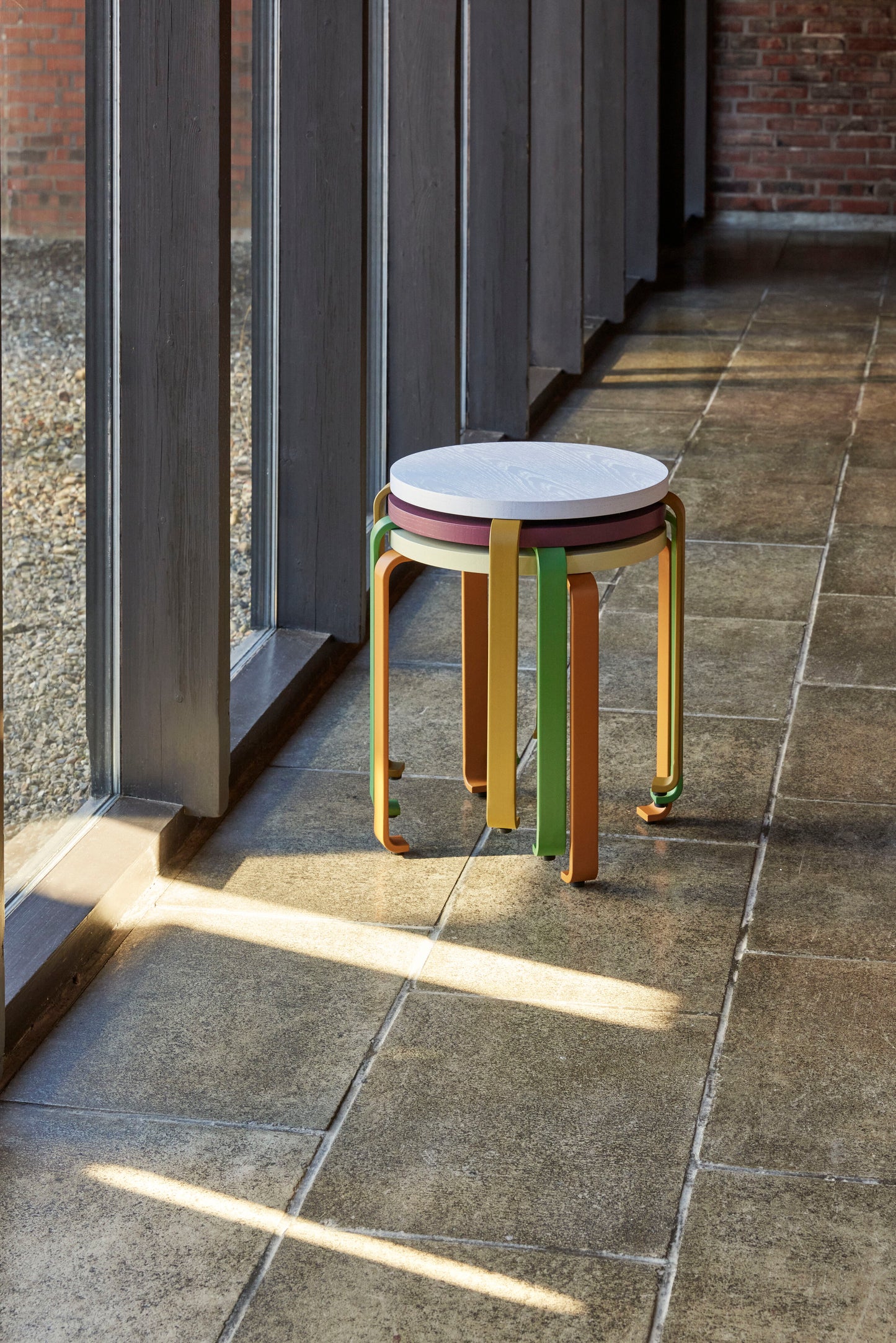 
                  
                    Lavender Khaki Smile Stool
                  
                