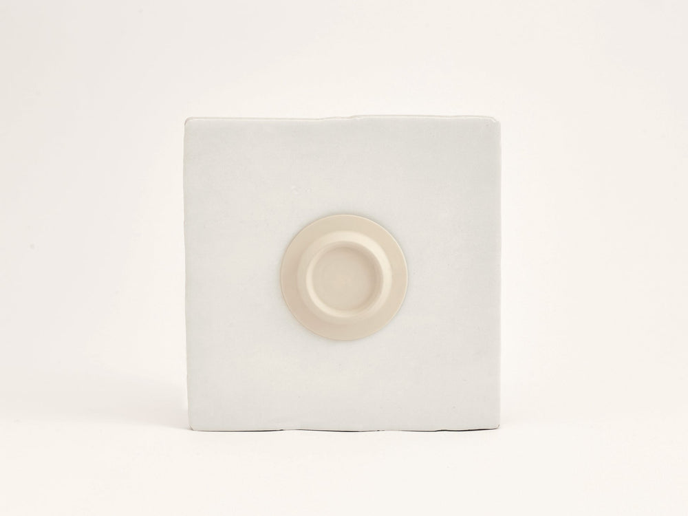 Cremeweißer magnetischer Seifenhalter