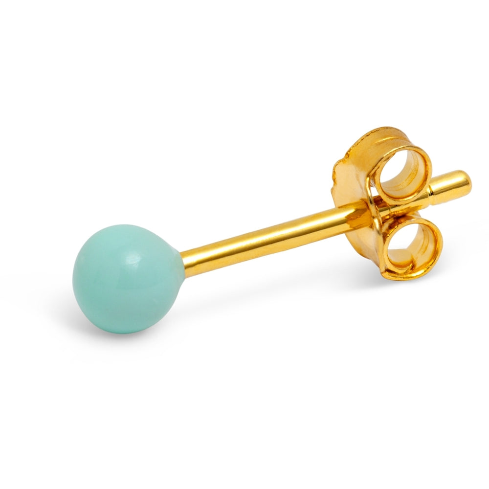 Mint Color Ball Earring