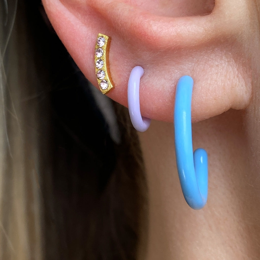 
                  
                    Purple Color Hoop Earring
                  
                