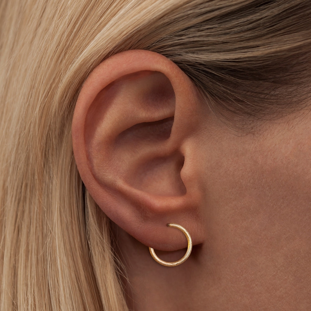 
                  
                    Small Gold Plated Non Hoops Earring Set Of 2
                  
                