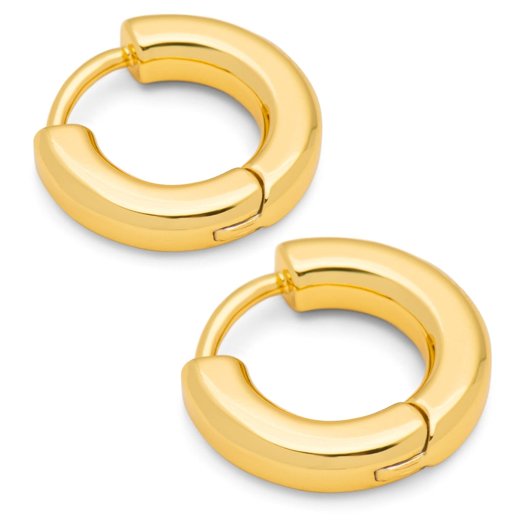
                  
                    Gold Plated Buckle Large Hoop Earrings
                  
                