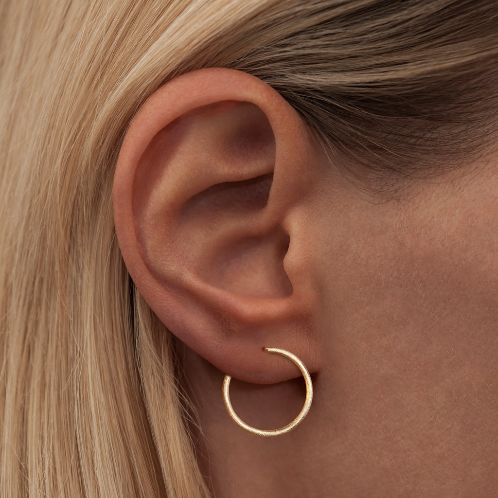 
                  
                    Medium Gold Plated Non Hoops Earring Set Of 2
                  
                