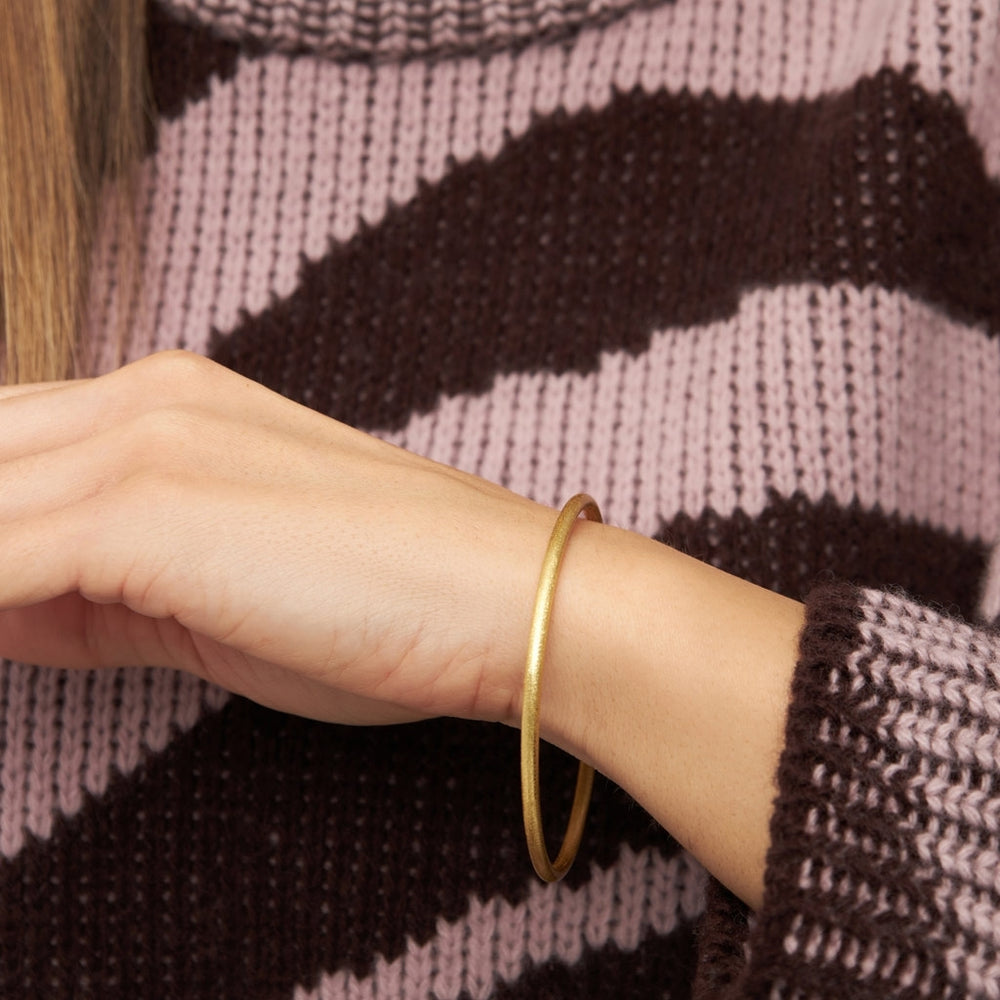 
                  
                    Gold Plated Color Brushed Bangle
                  
                