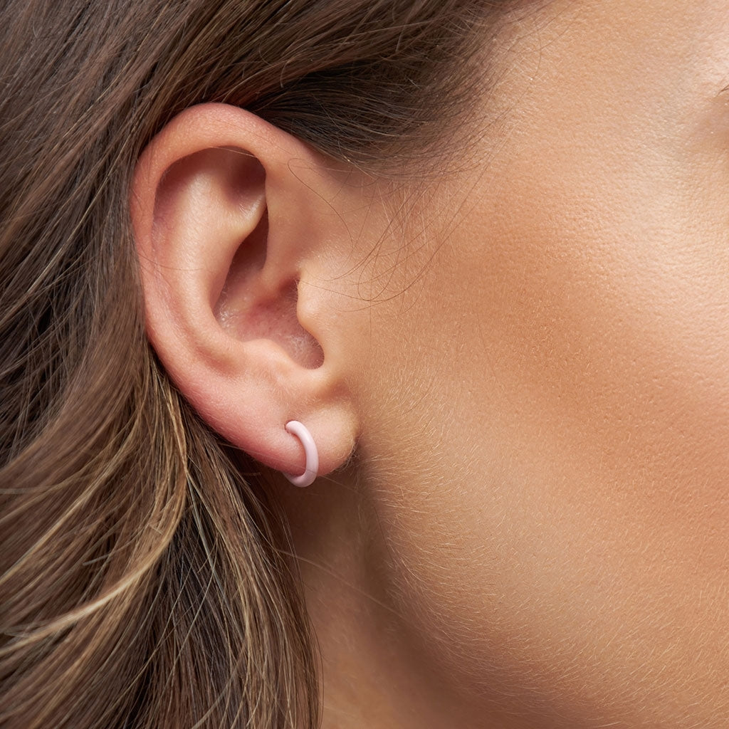 
                  
                    Light Pink Color Hoop Earring
                  
                