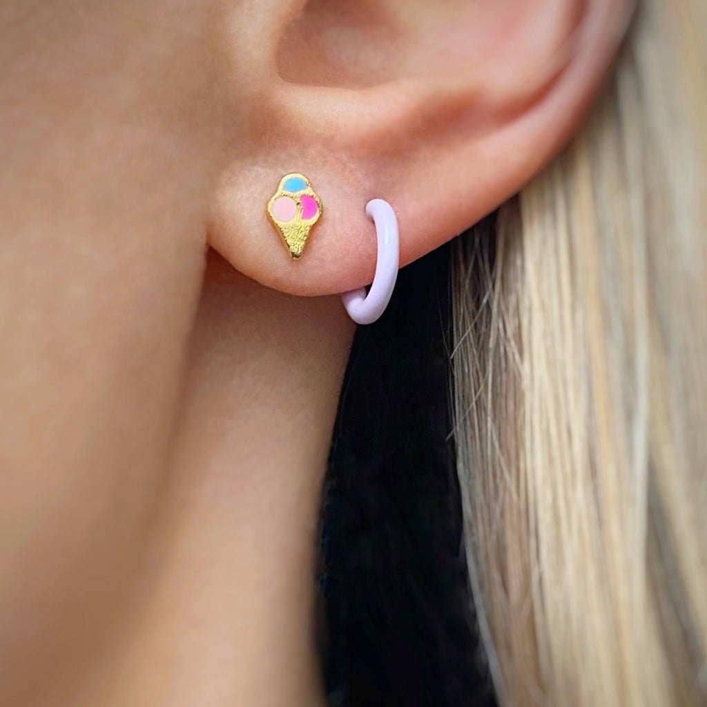
                  
                    Light Pink Color Hoop Earring
                  
                