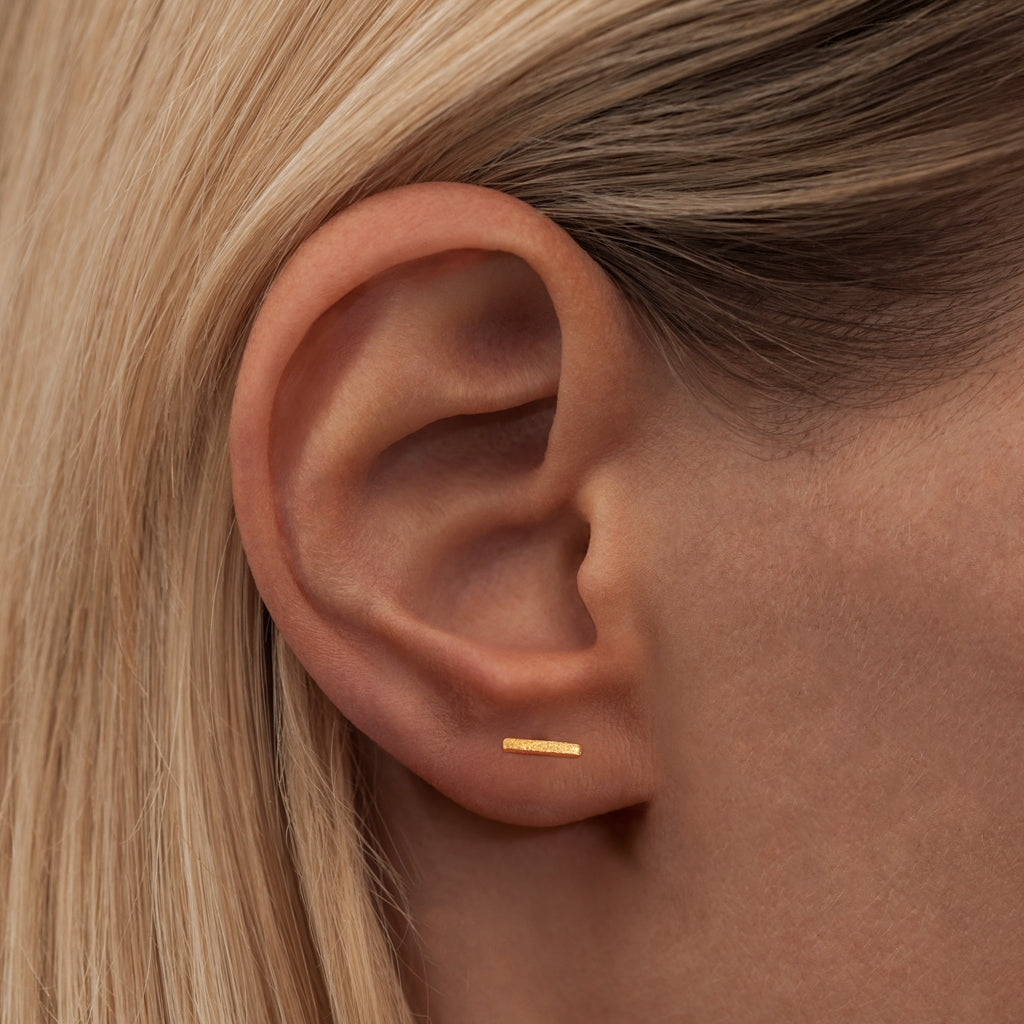 
                  
                    Gold Plated Pin Earring
                  
                