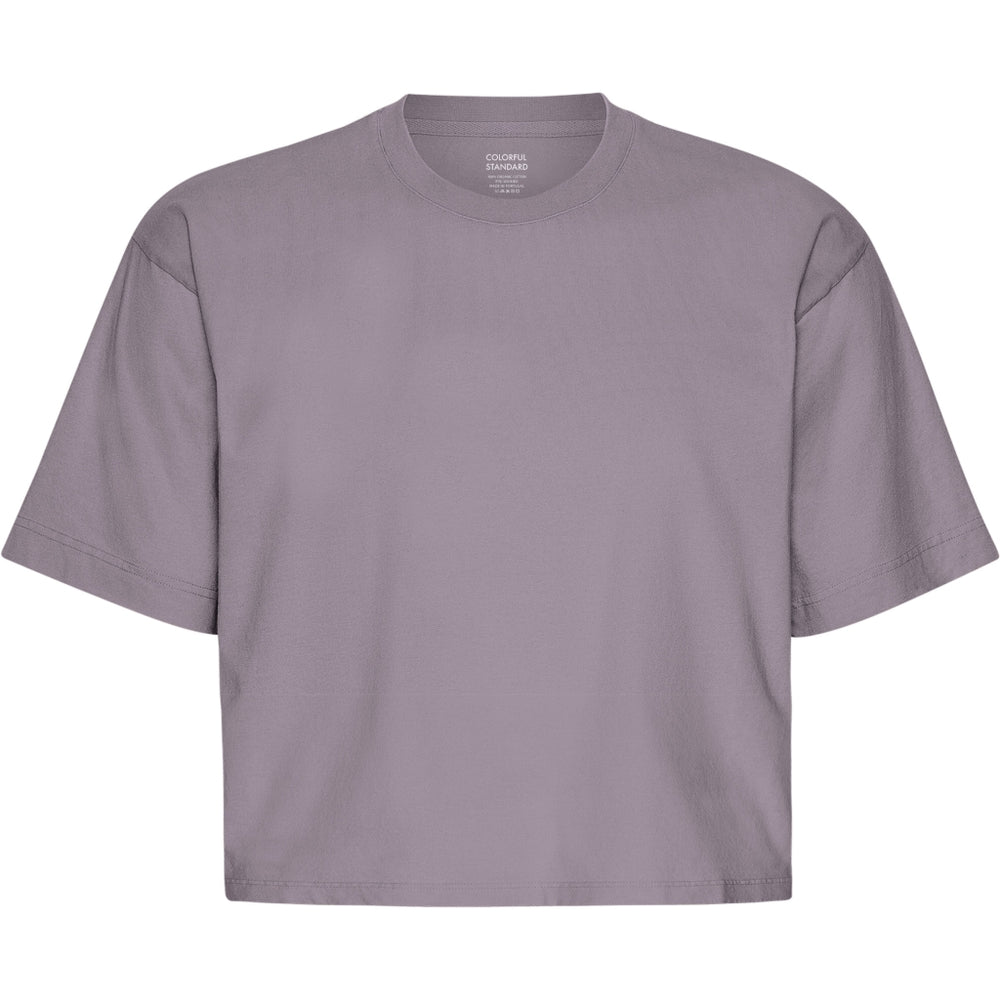 Purple Haze Organic Boxy Crop T-Shirt