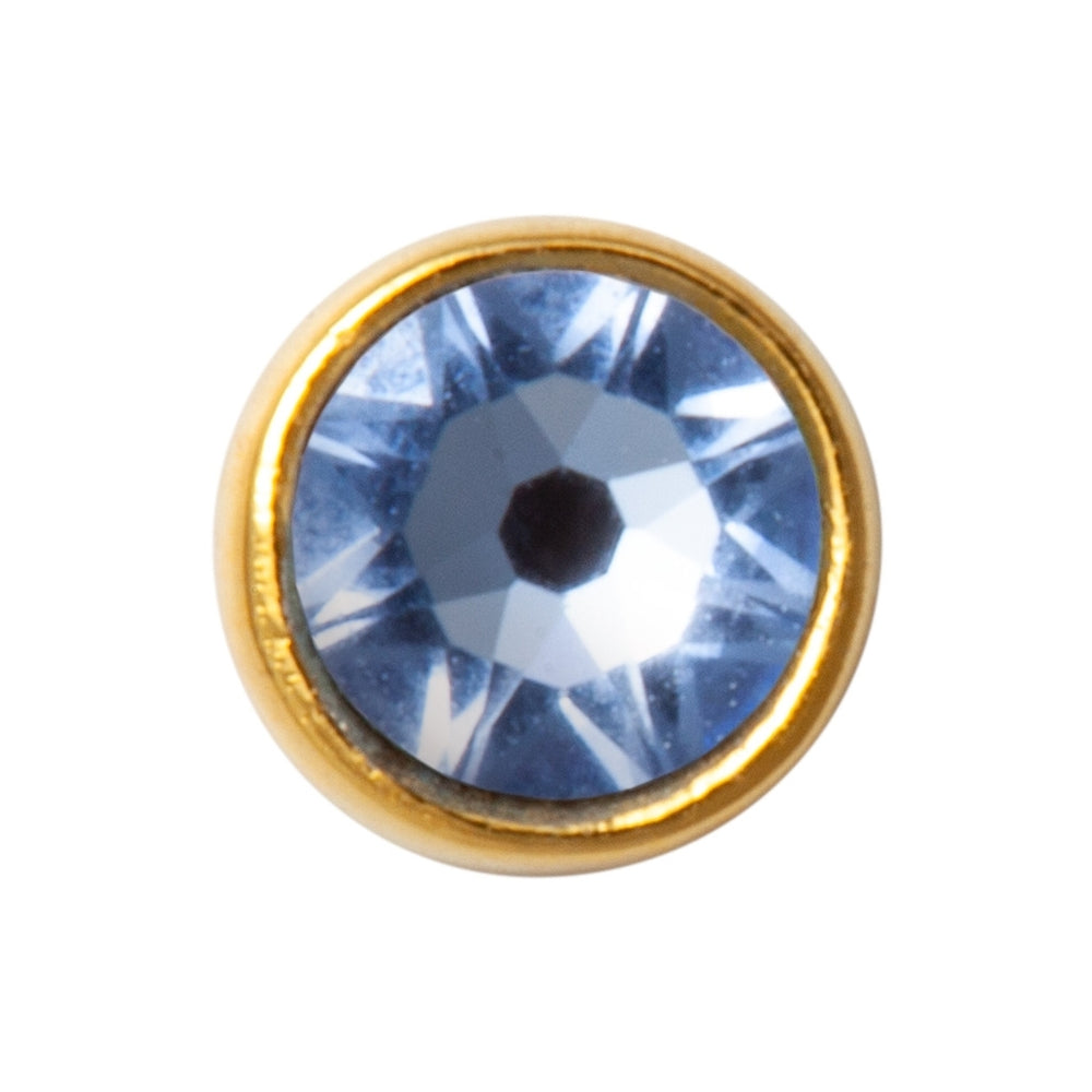 Hellblauer Bling-Kristall-Ohrring