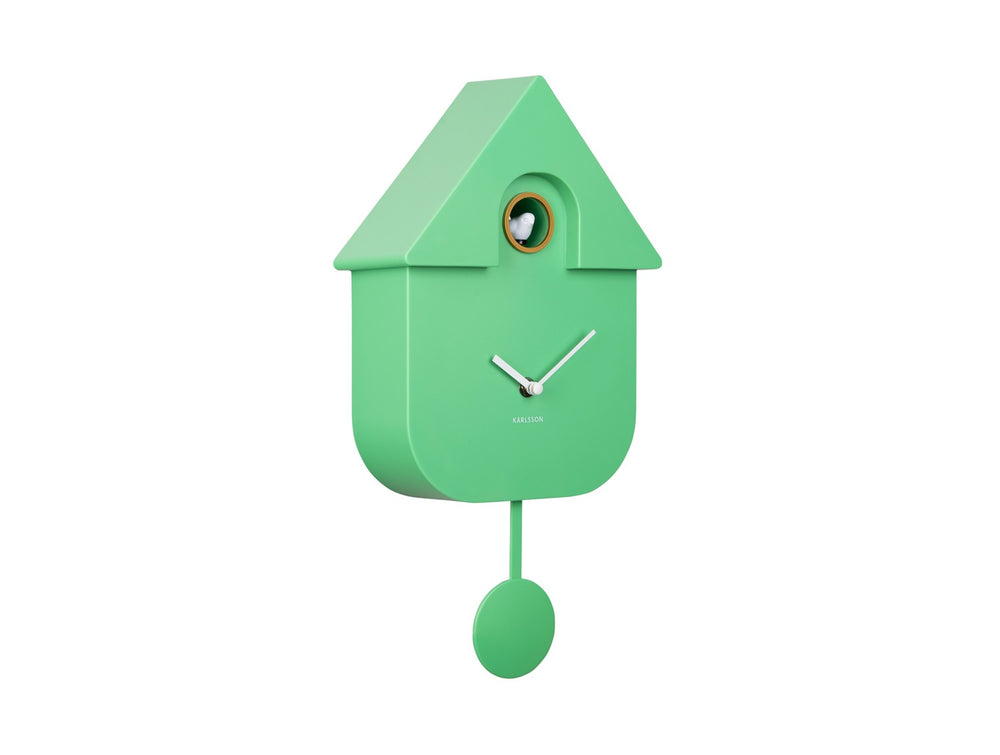 MODERN CUCKOO Bright Green Wall Clock