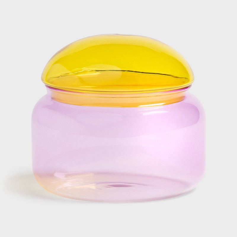 Rosa Puffy-Glas