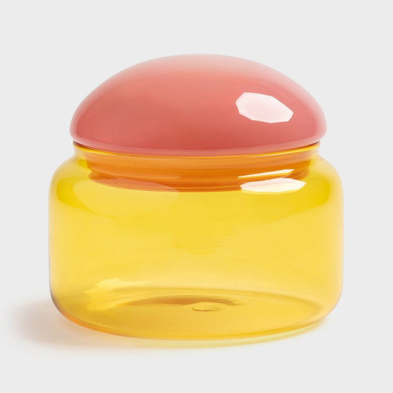 Gelbes Puffy-Glas