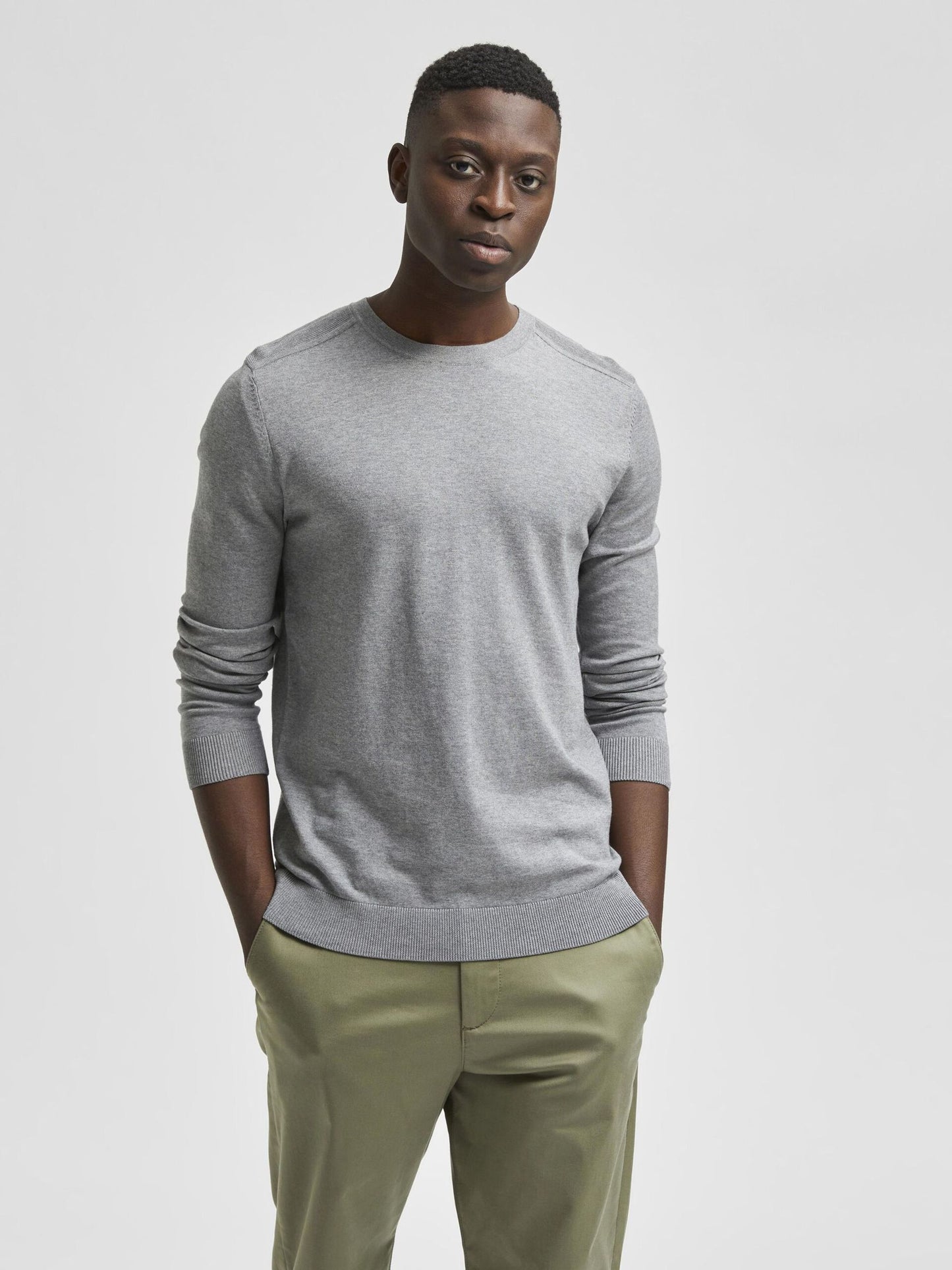 
                  
                    SLHBERG Medium Grey Melange Jumper
                  
                