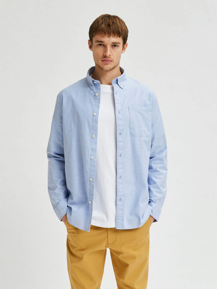 
                  
                    SLHREGRICK-OX Light Blue Shirt
                  
                