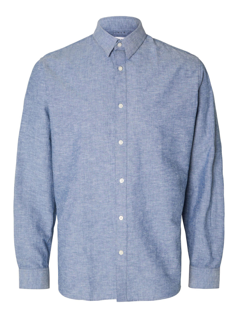 SLHSLIMNEW-LINEN Medium Blue Denim Shirt