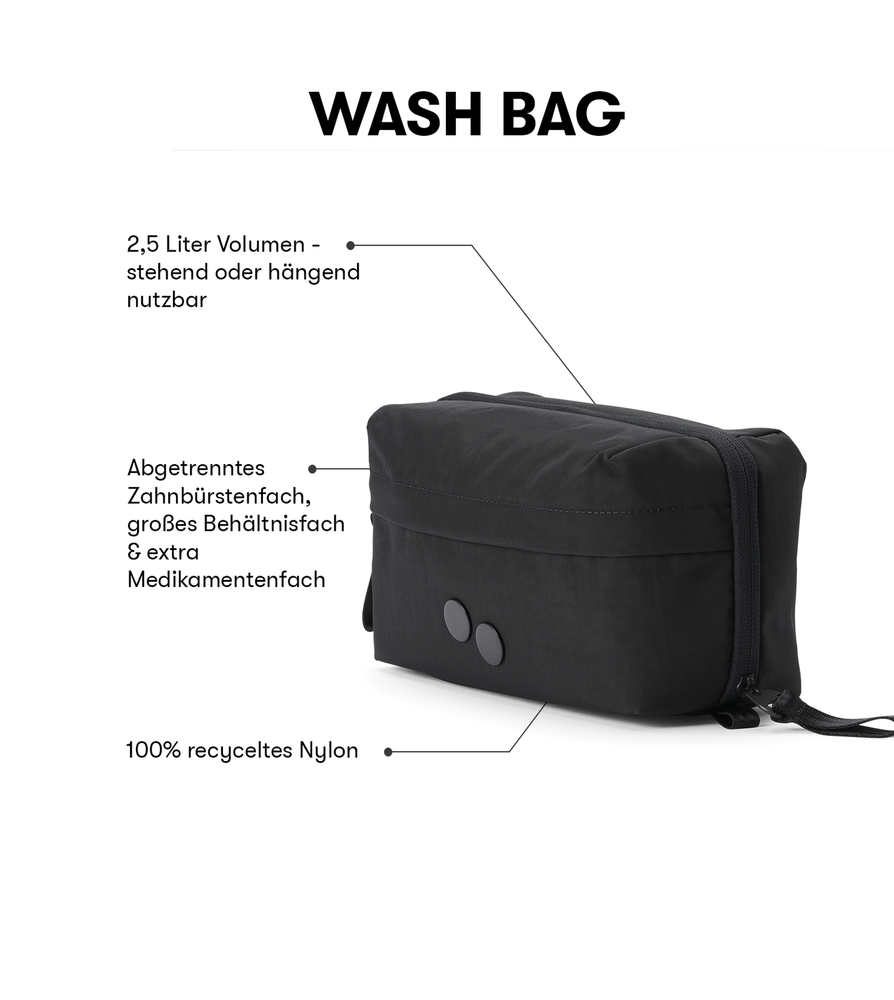 
                  
                    Pure Black Wash Bag
                  
                