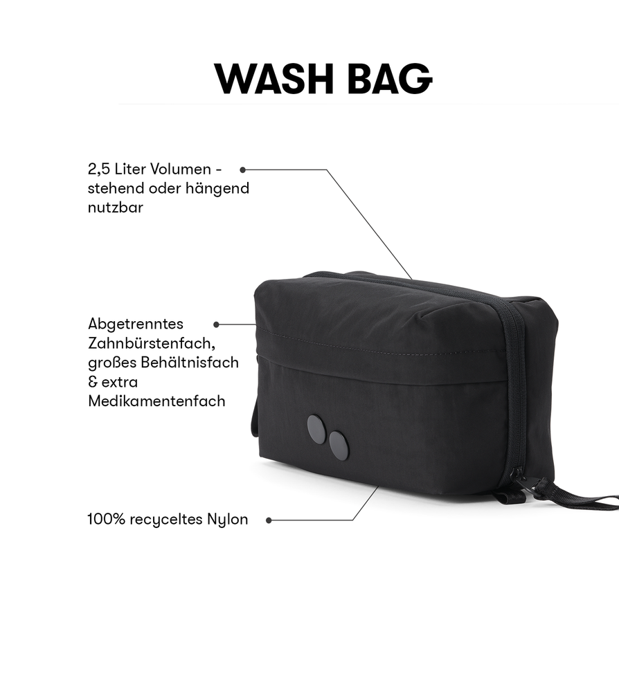 
                  
                    WASH BAG Crinkle Black Wash Bag
                  
                