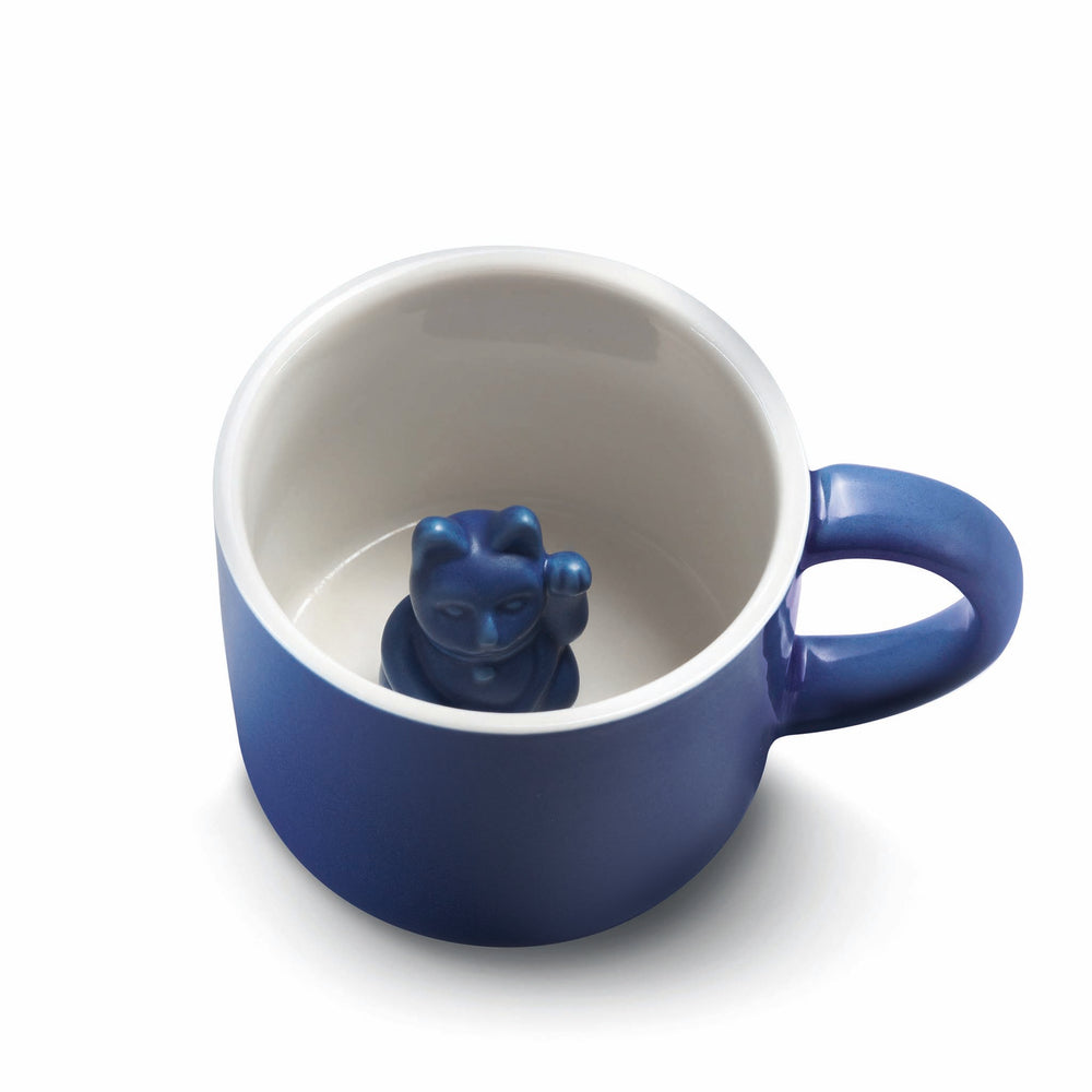 MANEKI NEKO Blue Animal Mug