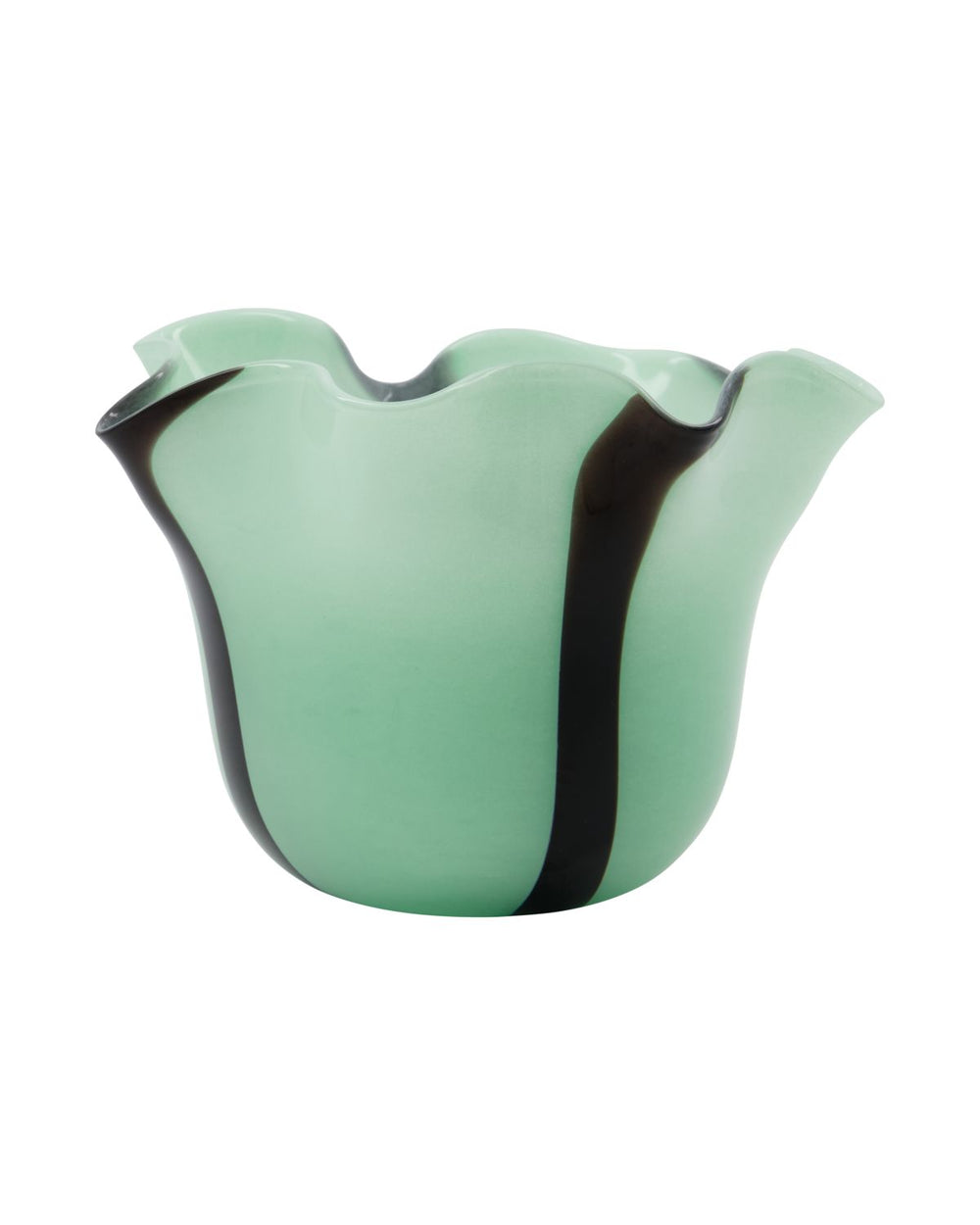 LOOSE Vase aus hellgrünem Glas