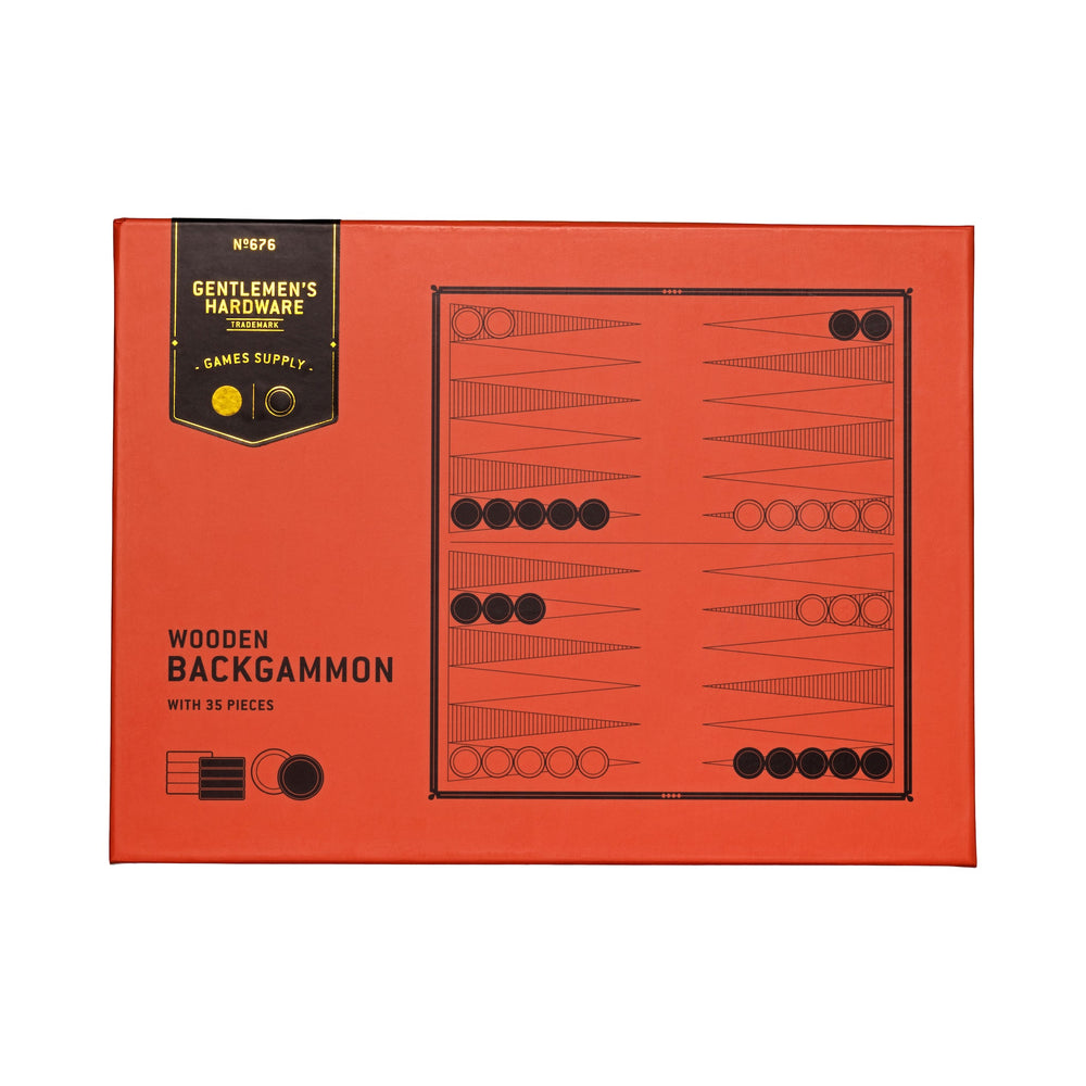 Wooden Backgammon Game
