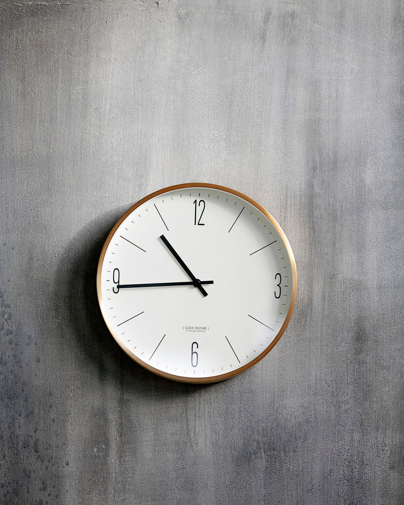 
                  
                    White Gold Wall Couture Clock
                  
                