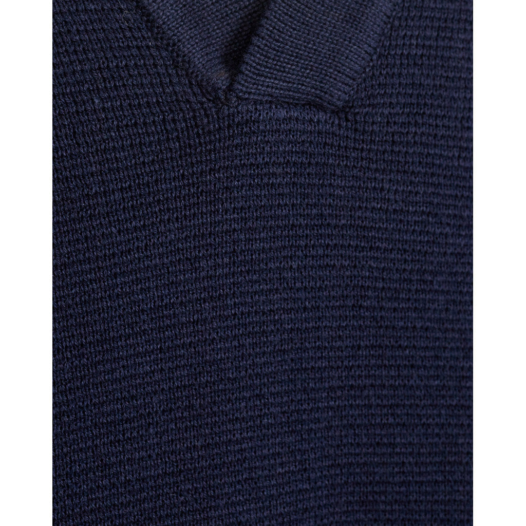 
                  
                    RYKER Maritime Blue Knit Polo T-Shirt
                  
                