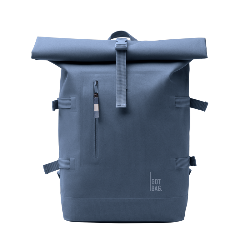 Monochrome Bay Blue Rolltop Bag