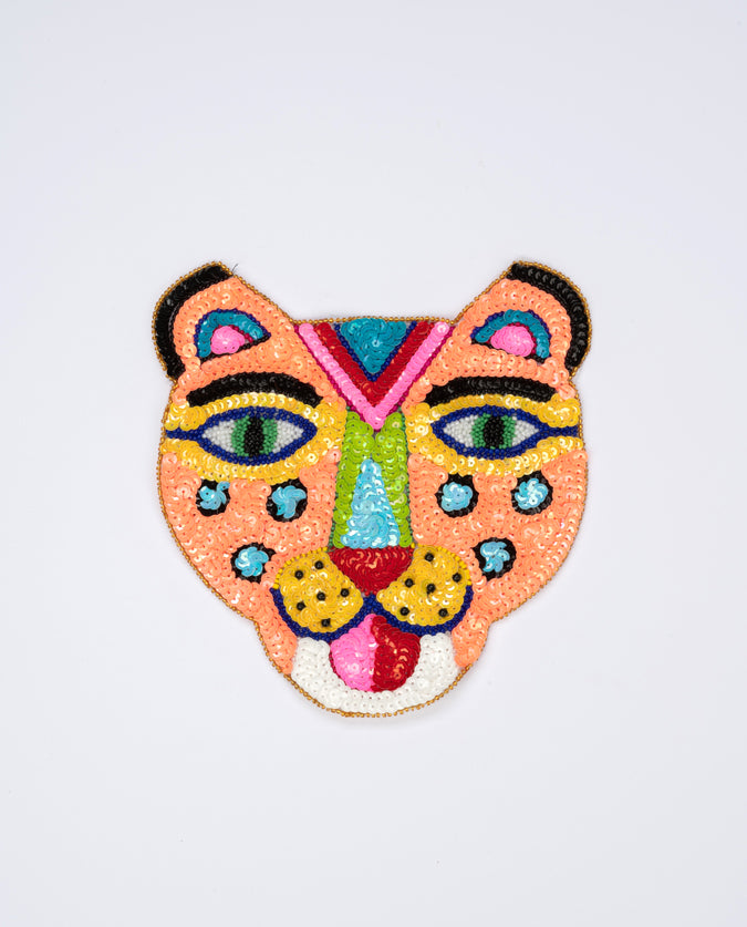 Salmon Smiling Tiger Patch