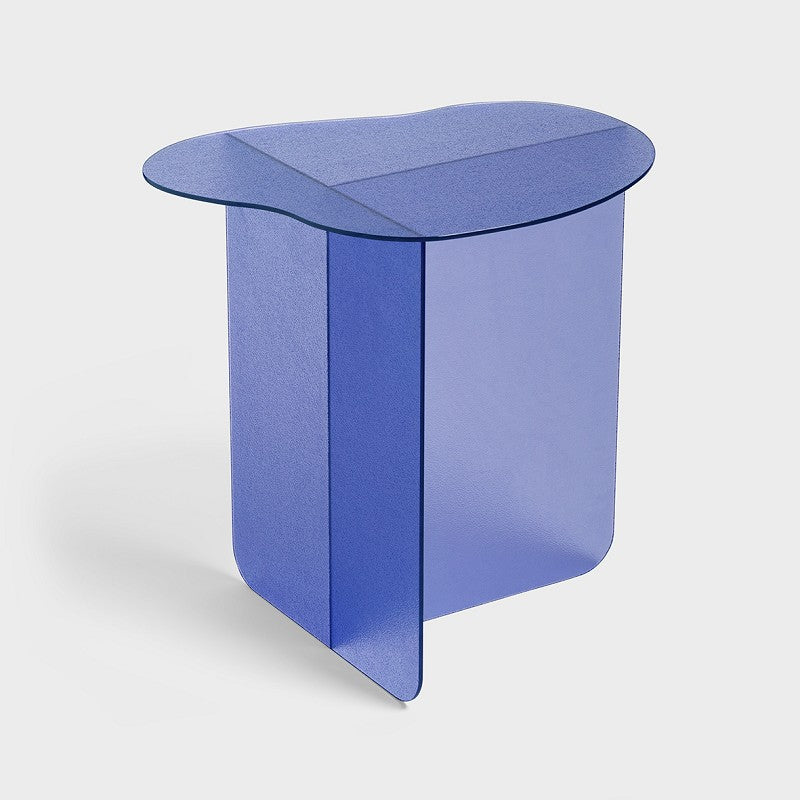 Blauer Flow-Tisch