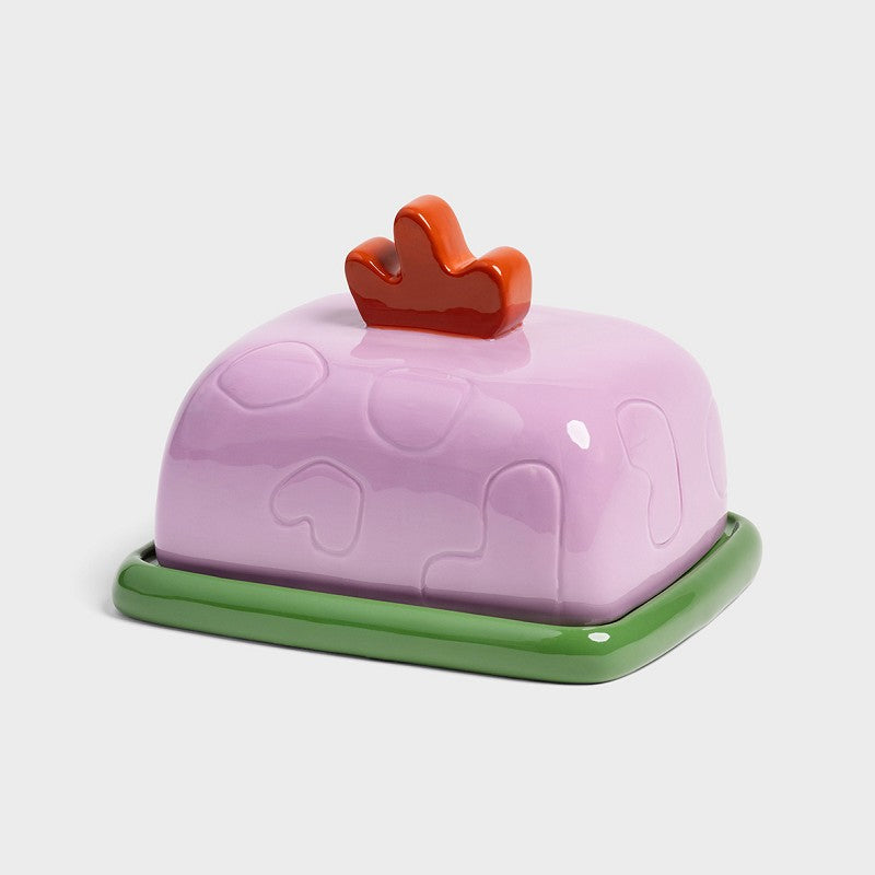 Lilac Sketch Butter Dish