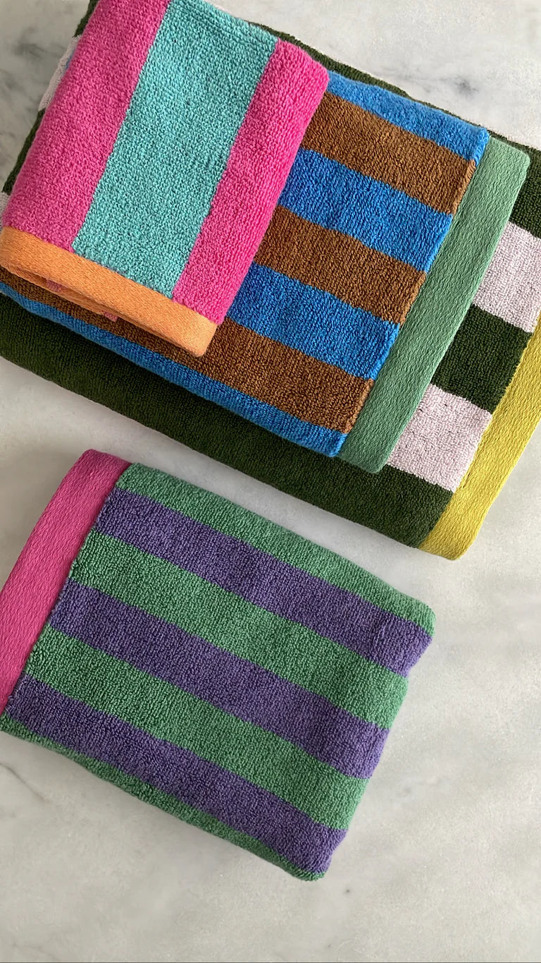 
                  
                    Green Stripe Towel
                  
                