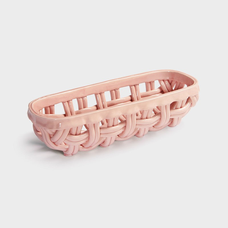 Pink Baguette Basket