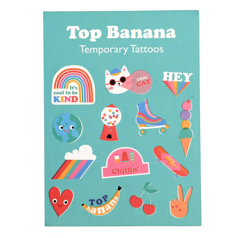 Top Banane Temporäres Tattoo Set 