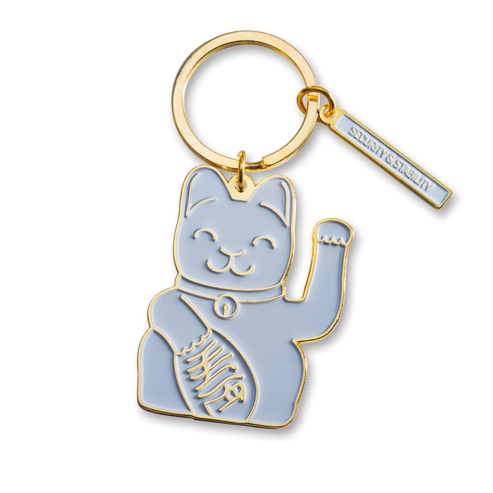 
                  
                    Grey Lucky Cat Key Ring
                  
                