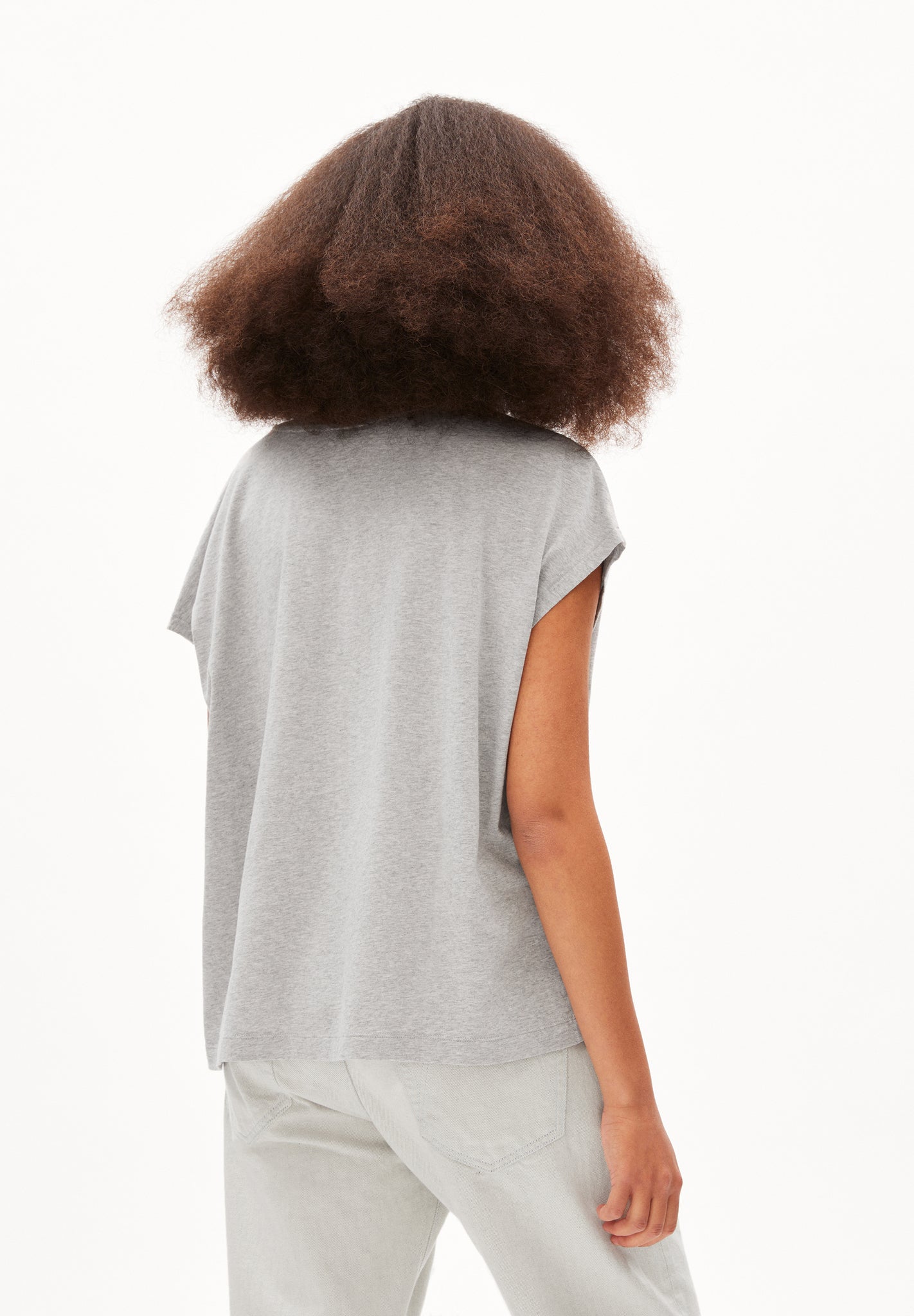
                  
                    INAARA Grey Melange Loose Fit T-Shirt
                  
                