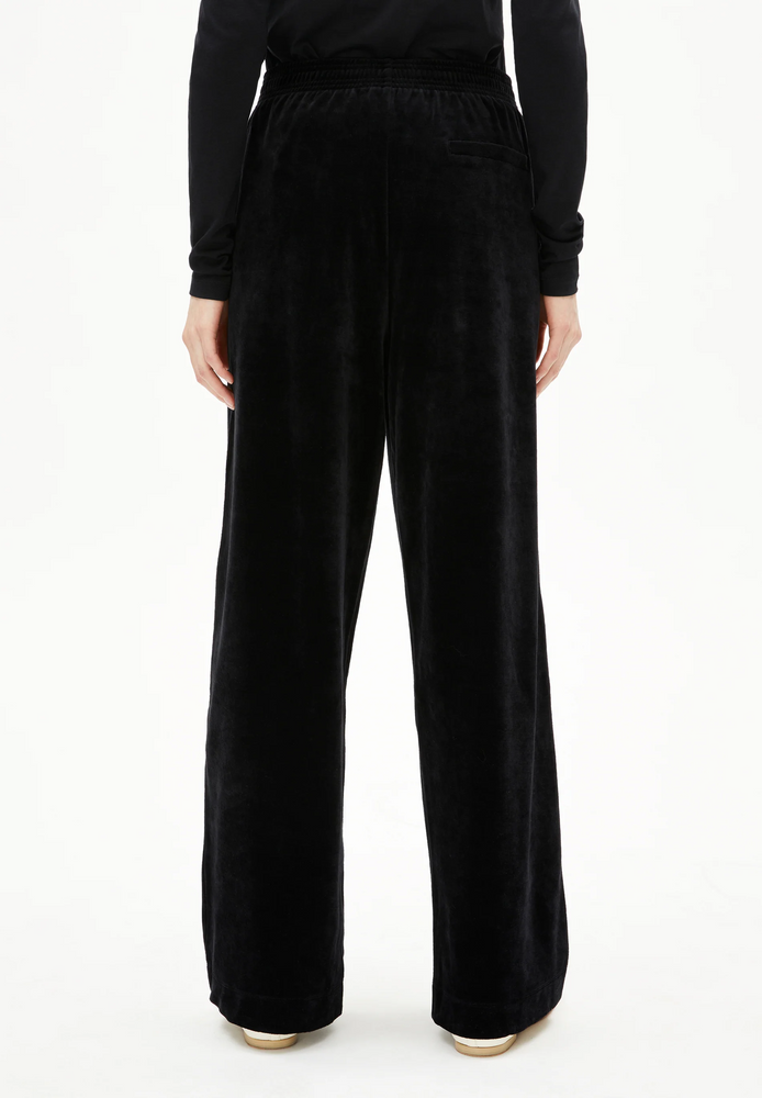 
                  
                    VATINAA Black Velvet Trousers
                  
                