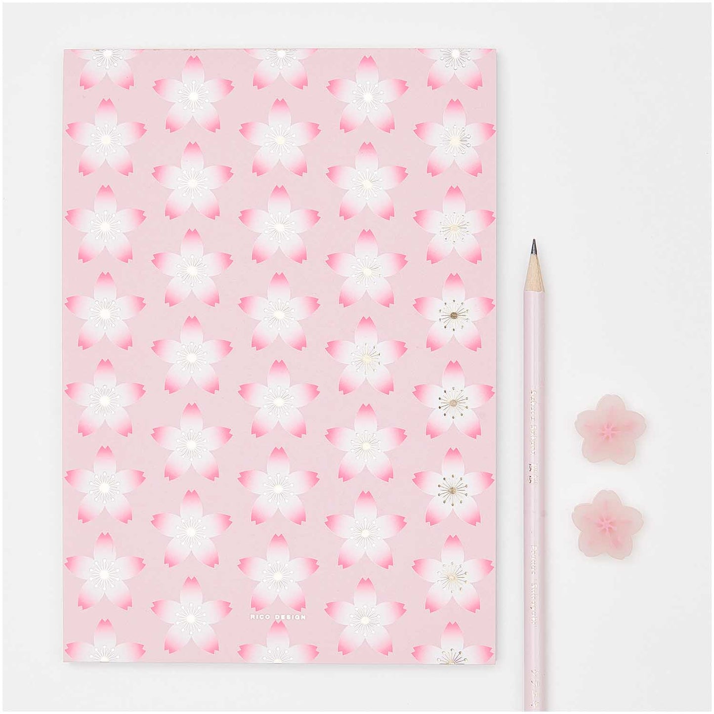 Detailaufnahme von durchsichtigen Sakura-Radiergummis