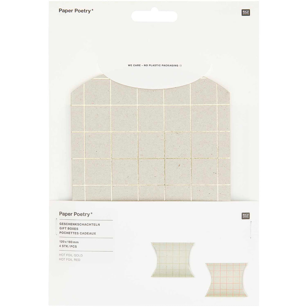 
                  
                    Grey Cardboard With Grid Gift Box Set Of 4
                  
                