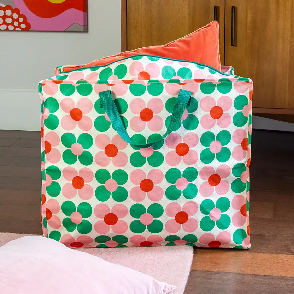 
                  
                    Pink Green Daisy Jumbo Storage Bag
                  
                