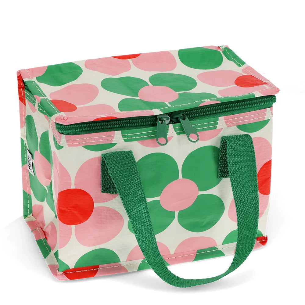 Pink Green Daisy Lunch Bag