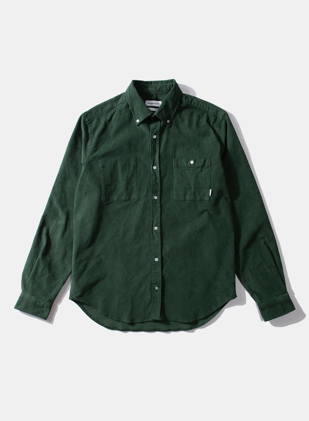Dark Green Microcord Shirt Shirt