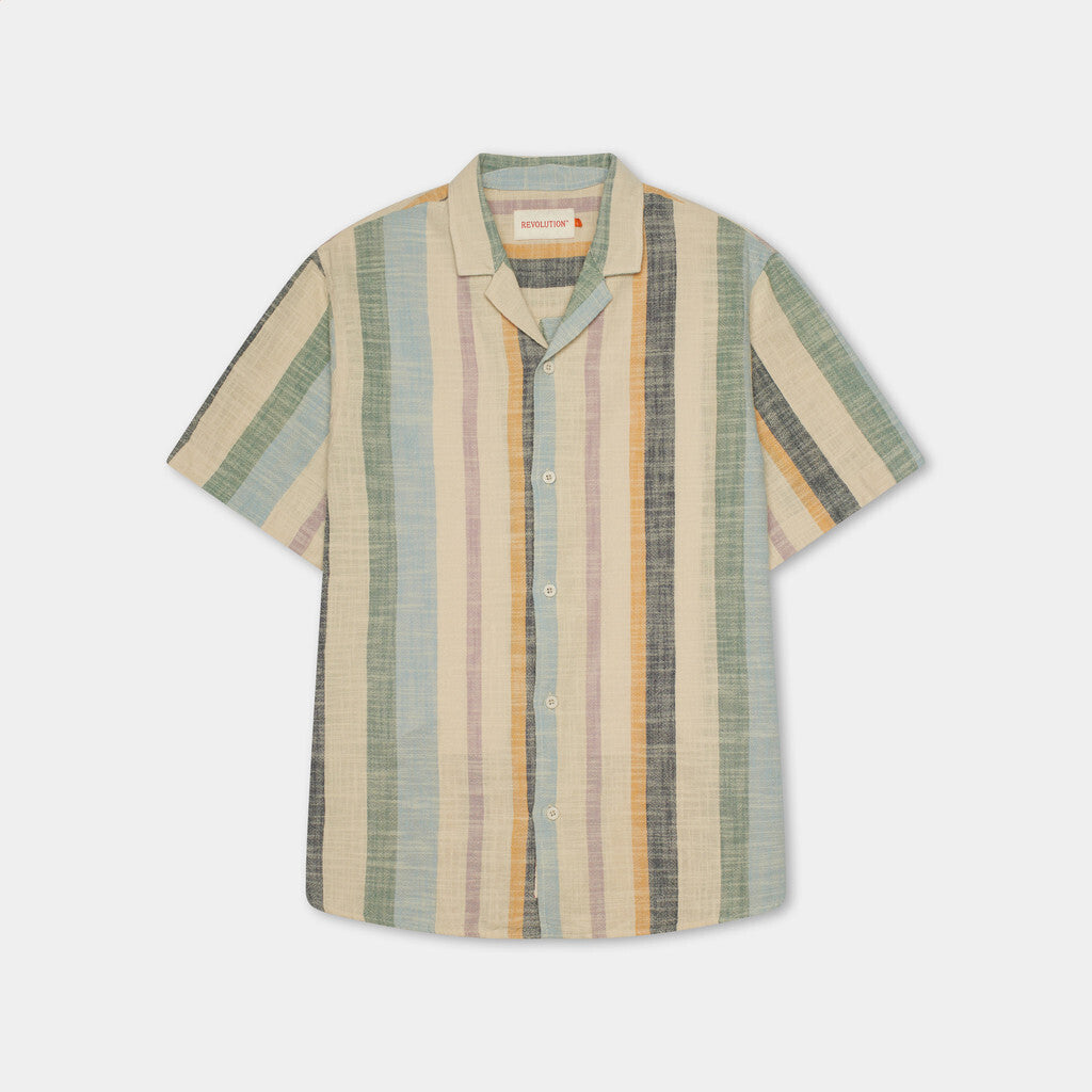 
                  
                    Dust Green Short Sleeved Cuban Shirt
                  
                